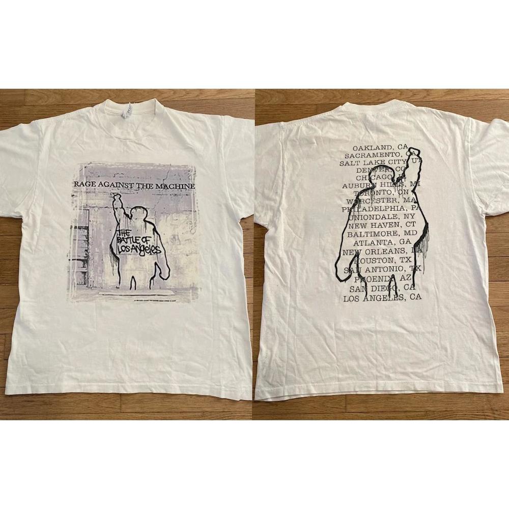 90'sRage Against The Machine Band Album Tour Concert T-Shirt Ratm Band